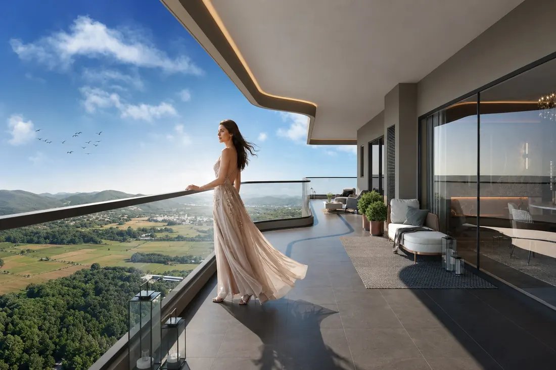 Vamana Riseonic New Chandigarh luxury terrace home balcony view